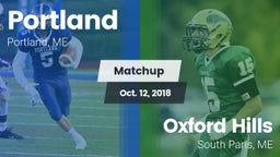 Matchup: Portland  vs. Oxford Hills  2018