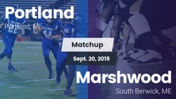 Matchup: Portland  vs. Marshwood  2019