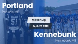 Matchup: Portland  vs. Kennebunk  2019