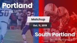 Matchup: Portland  vs. South Portland  2019