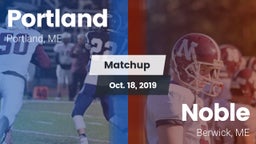 Matchup: Portland  vs. Noble  2019