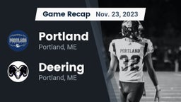 Recap: Portland  vs. Deering  2023