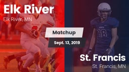 Matchup: Elk River High vs. St. Francis  2019