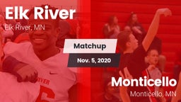 Matchup: Elk River High vs. Monticello  2020