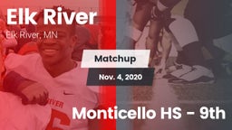 Matchup: Elk River High vs. Monticello HS - 9th 2020