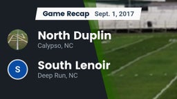 Recap: North Duplin  vs. South Lenoir  2017