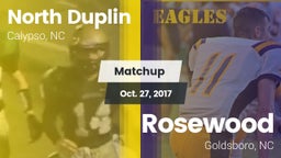 Matchup: North Duplin High vs. Rosewood  2017
