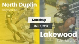 Matchup: North Duplin High vs. Lakewood  2018