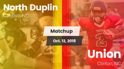 Matchup: North Duplin High vs. Union  2018