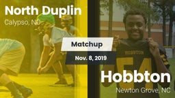 Matchup: North Duplin High vs. Hobbton  2019