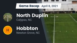 Recap: North Duplin  vs. Hobbton  2021