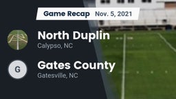 Recap: North Duplin  vs. Gates County  2021
