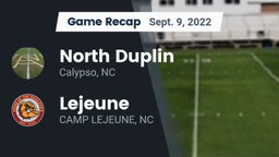 Recap: North Duplin  vs. Lejeune  2022