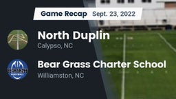 Recap: North Duplin  vs. Bear Grass Charter School 2022