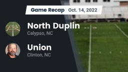 Recap: North Duplin  vs. Union  2022