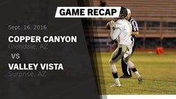 Recap: Copper Canyon  vs. Valley Vista  2016