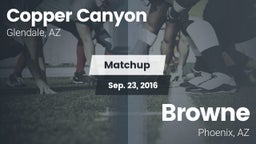 Matchup: Copper Canyon High vs. Browne  2016