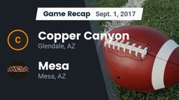 Recap: Copper Canyon  vs. Mesa  2017