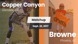 Matchup: Copper Canyon High vs. Browne  2017