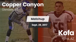 Matchup: Copper Canyon High vs. Kofa  2017