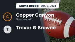 Recap: Copper Canyon  vs. Trevor G Browne  2021