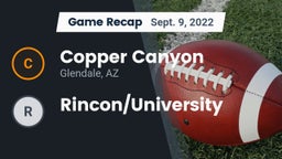 Recap: Copper Canyon  vs. Rincon/University 2022