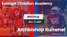 Matchup: Evangel Christian vs. Archbishop Rummel  2017