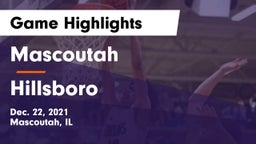 Mascoutah  vs Hillsboro  Game Highlights - Dec. 22, 2021