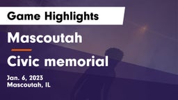 Mascoutah  vs Civic memorial Game Highlights - Jan. 6, 2023