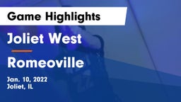 Joliet West  vs Romeoville  Game Highlights - Jan. 10, 2022