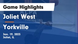 Joliet West  vs Yorkville  Game Highlights - Jan. 19, 2023