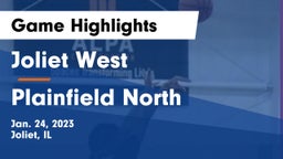 Joliet West  vs Plainfield North  Game Highlights - Jan. 24, 2023