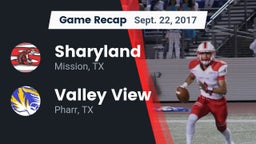 Recap: Sharyland  vs. Valley View  2017