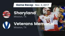 Recap: Sharyland  vs. Veterans Memorial  2017