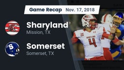 Recap: Sharyland  vs. Somerset  2018