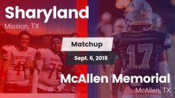 Matchup: Sharyland High vs. McAllen Memorial  2019
