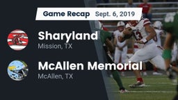 Recap: Sharyland  vs. McAllen Memorial  2019