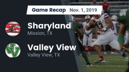 Recap: Sharyland  vs. Valley View  2019