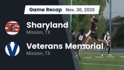 Recap: Sharyland  vs. Veterans Memorial  2020