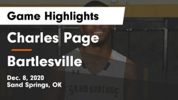 Charles Page  vs Bartlesville  Game Highlights - Dec. 8, 2020