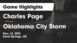Charles Page  vs Oklahoma City Storm Game Highlights - Dec. 14, 2023