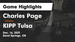 Charles Page  vs KIPP Tulsa Game Highlights - Dec. 16, 2023