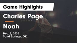 Charles Page  vs Noah Game Highlights - Dec. 3, 2020