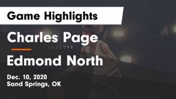 Charles Page  vs Edmond North Game Highlights - Dec. 10, 2020