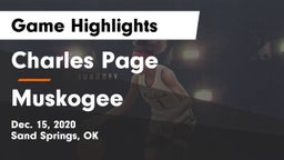 Charles Page  vs Muskogee Game Highlights - Dec. 15, 2020