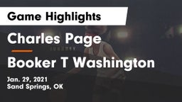 Charles Page  vs Booker T Washington  Game Highlights - Jan. 29, 2021