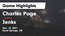 Charles Page  vs Jenks  Game Highlights - Dec. 14, 2021