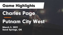 Charles Page  vs Putnam City West  Game Highlights - March 3, 2022