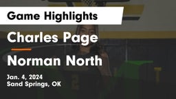 Charles Page  vs Norman North  Game Highlights - Jan. 4, 2024