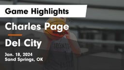 Charles Page  vs Del City  Game Highlights - Jan. 18, 2024